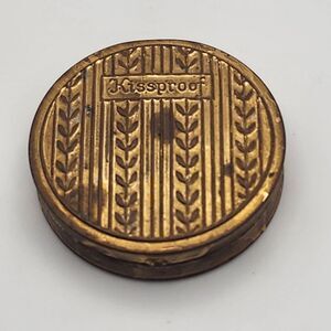 Vintage Empty Kissproof Rouge Tin